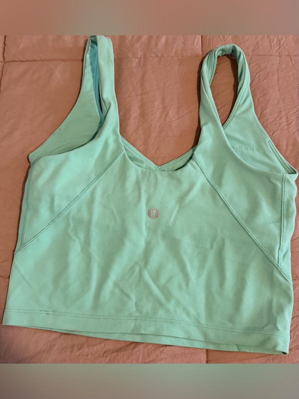 lululemon athletica Mint Green Scoop Neck Sports Bra